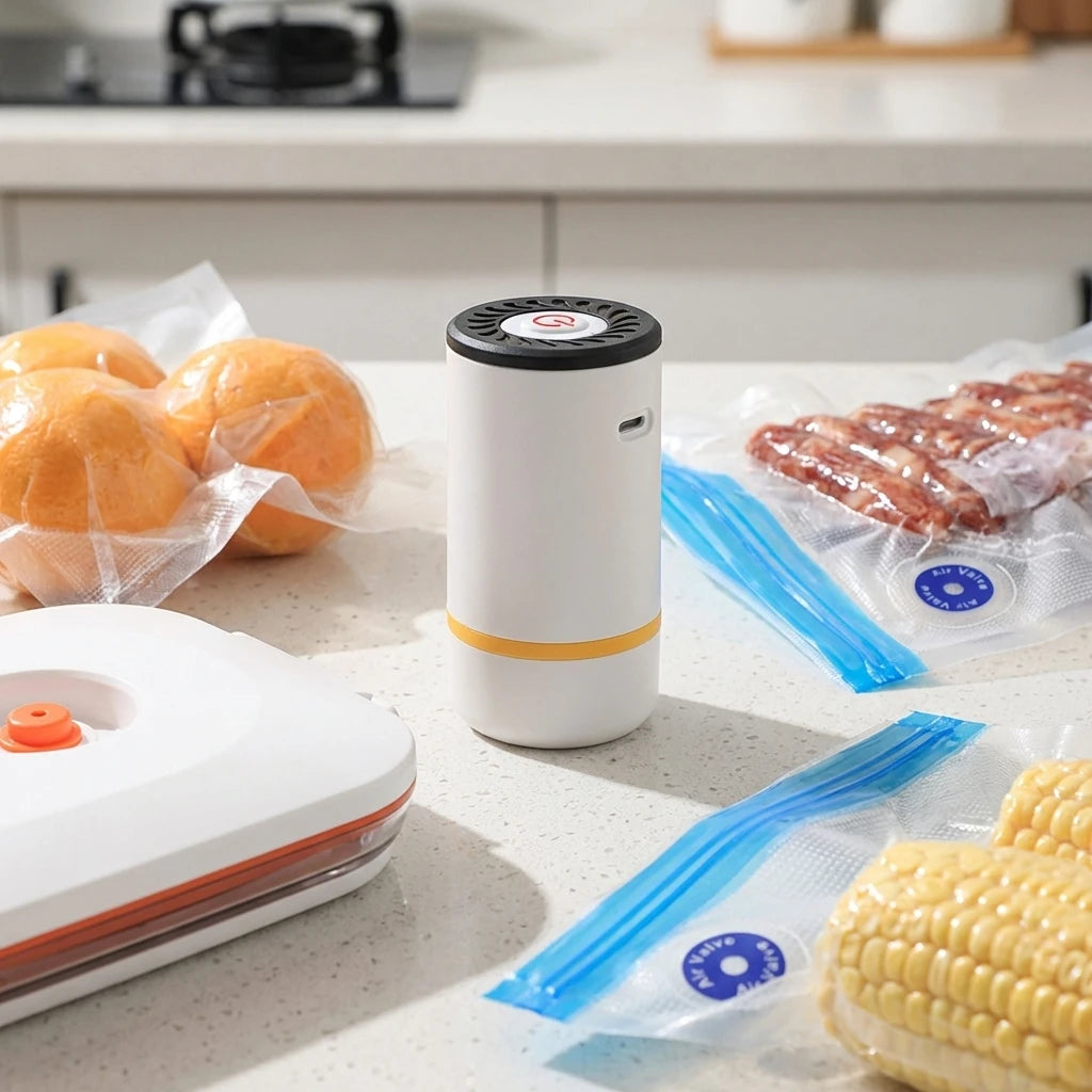 Mini Electric Vacuum Food Sealer Pump — Keep Food Fresh Longer