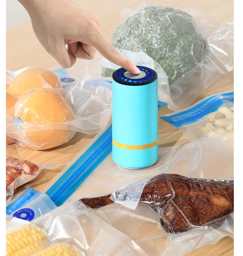 Mini Electric Vacuum Food Sealer Pump — Keep Food Fresh Longer